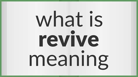 reved|REVVED definition and meaning .